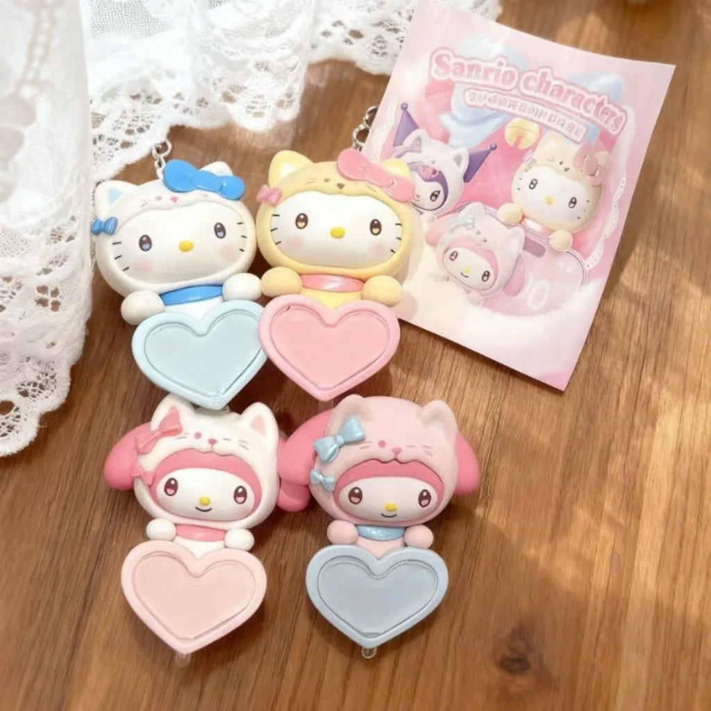 Genuine Sanrio Guardian Meow Group Hipper Series Blind Box Hello Kitty Cute Mini Collection Desktop Ornament Fashion Trend Gift