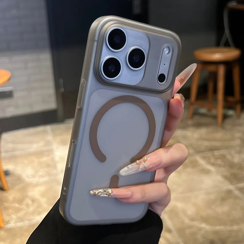 for Magsafe Matte Hard PC Case for iPhone 16 15 17 Pro Max Air 14 Plus 12 11 13 Magnetic Candy Color Ultra Slim Shockproof Cover