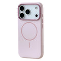 Liquid Silicone Solid Color for MagSafe Case For iPhone 17 17pro max 16 15 14 13 12 Alloy Lens Protective Flocking lining Cover