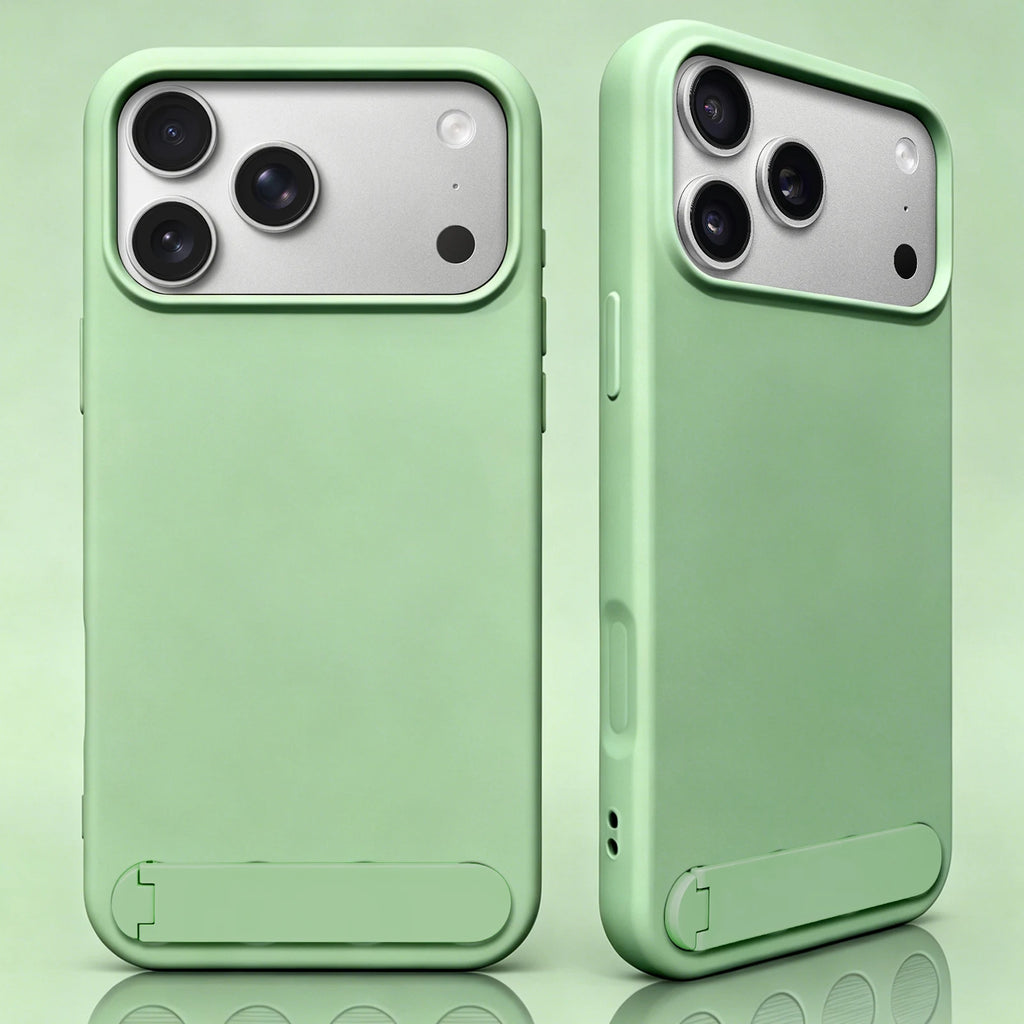 Luxury Round Dot Liquid Silicone Phone Case for IPhone 17 Pro Max 16 15 14 13 Shockproof One Character Bracket Cover