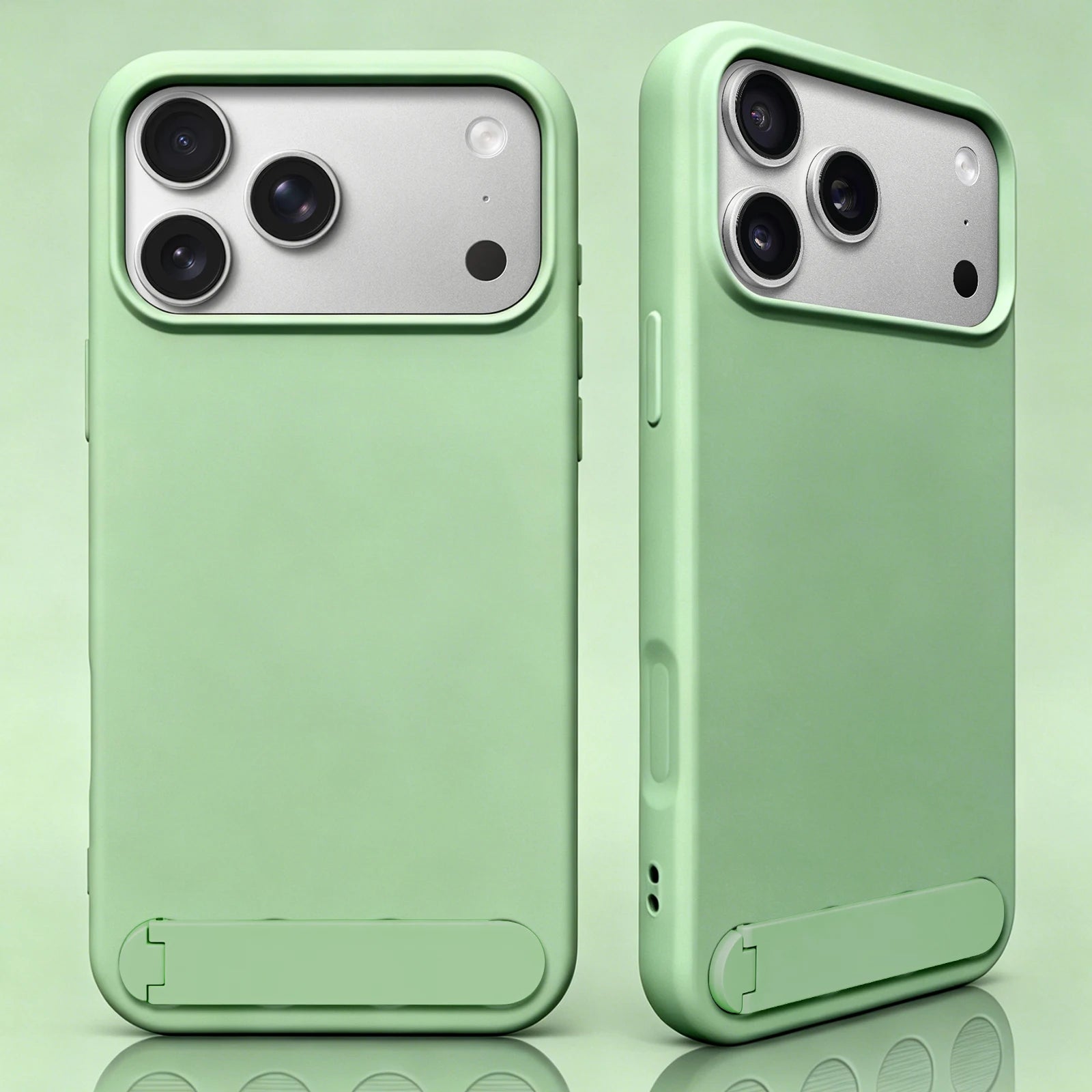 Luxury Round Dot Liquid Silicone Phone Case for IPhone 17 Pro Max 16 15 14 13 Shockproof One Character Bracket Cover