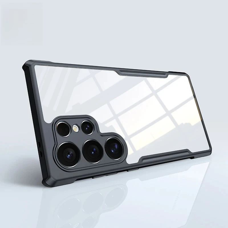 Four Corner Airbag Protection Transparent Phone Case for Samsung Galaxy S26 S25 Ultra S24 Plus 23 FE Edge Magnetic Charging Case