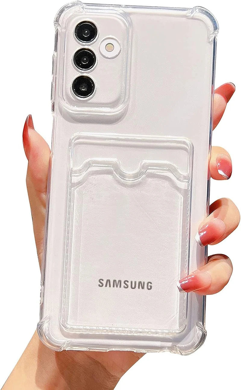 Card Bag Case for Samsung Galaxy S20 S21 S22 S23 FE S24 S25 S26 Plus A55 A35 A25 A15 A24 A54 A14 A34 A53 S24 Ultra 5G Back Cover