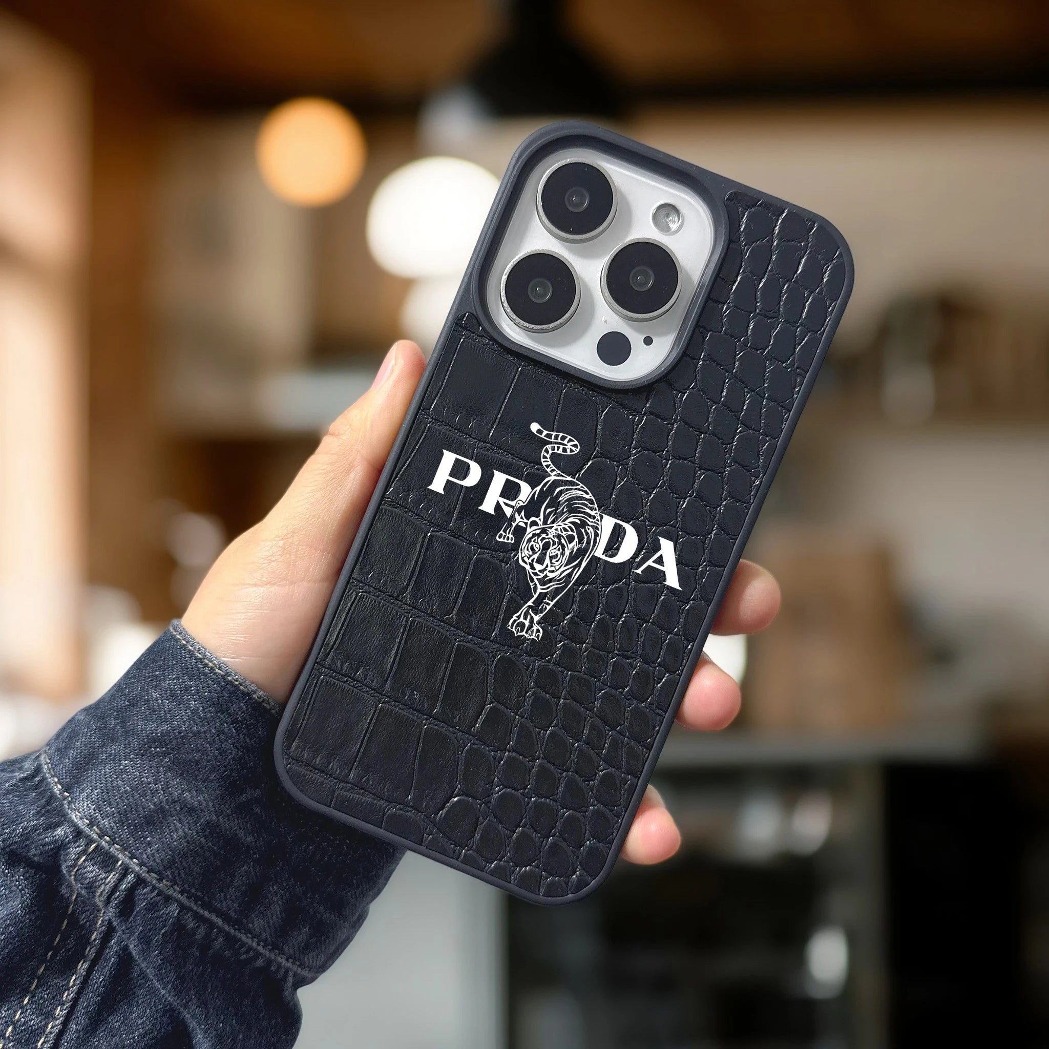 Classics tiger phone case for iphone 16 15 14 plus 13 12 11 pro max 16E cover Luxury funda Crocodile skin pattern cases carcasa