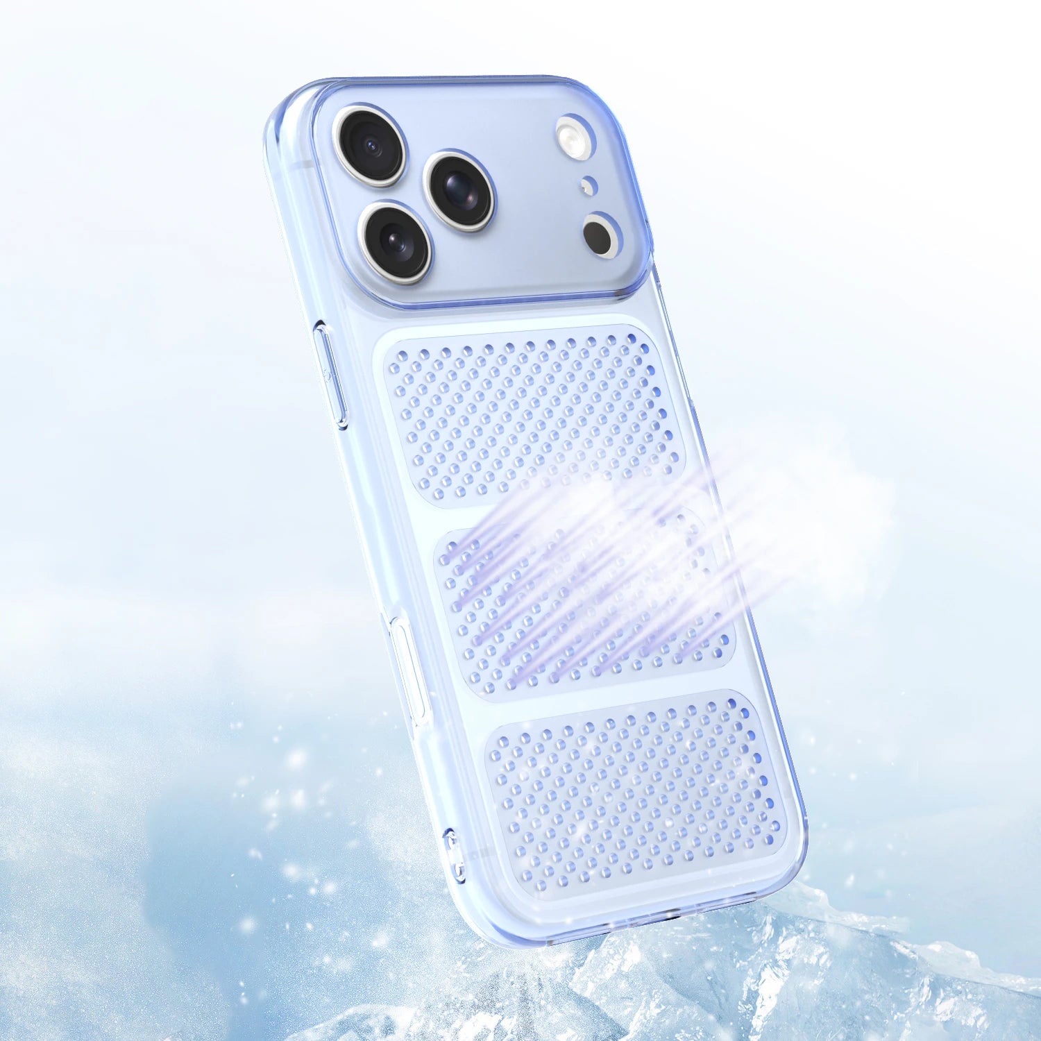 Heat Dissipation Phone Case For Iphone 11 12 13 14 15 16 17 Pro Max Plus Thin Light Cooling Phone Cover Translucent Soft Shell