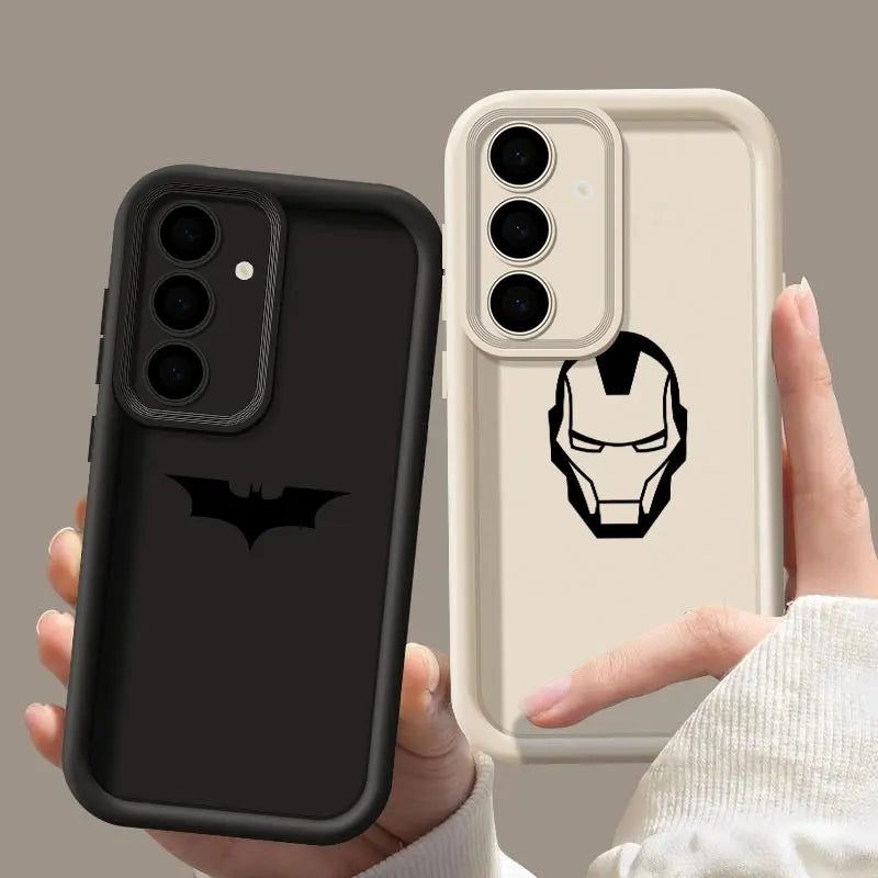 Marvel B-Batmans Ironman Cute Fundas For Samsung Galaxy S26 S25 S24 S23 S22 Plus S21 Ultra S20 FE Case S26Ultra Phone Back Cover
