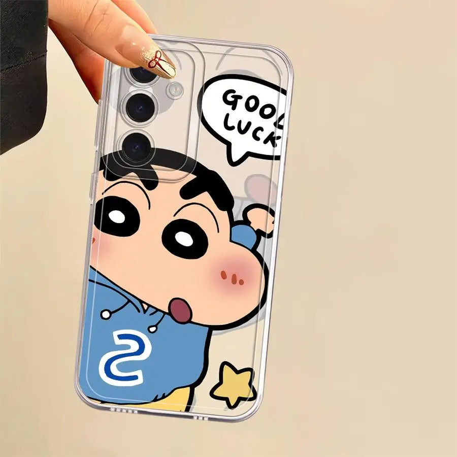 C-Crayon S-ShinChan Phone Cover Case for Samsung Galaxy A57 A52 A14 A16 A25 A51 A36 A37 A52 A17 A26 A24 A34 A35 A56 A55 A54 A15