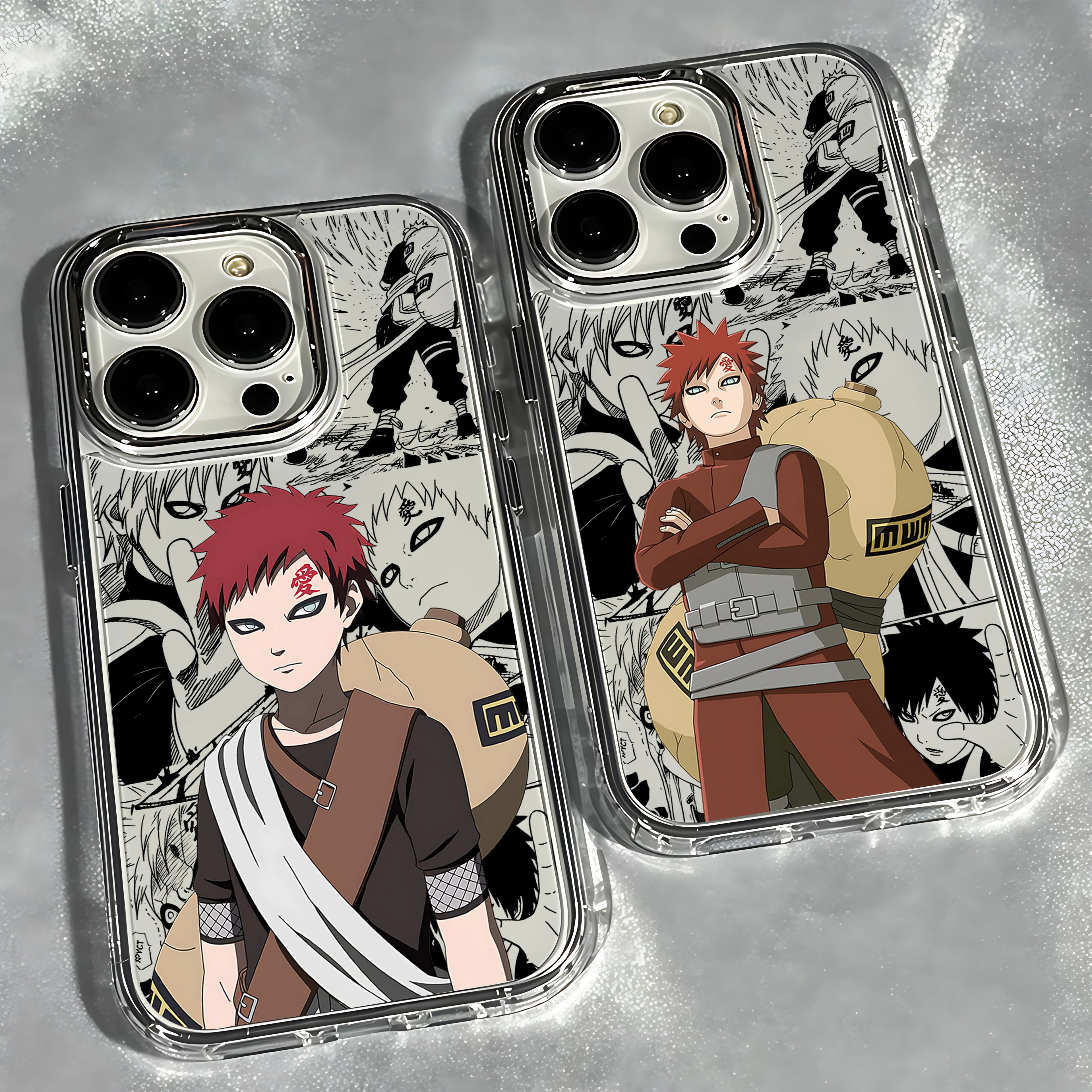 Narutos Gaaras Phone Case For iPhone 17e 17 16e 16 15 14 13 12 11 mini Pro Max X XR XSMAX 8 7 Air Plus Transparent Soft Cover