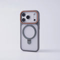 Matte Translucent Magnetic Ring Bracket Bumper Case For iPhone 17 Pro Max 16 15 14 13 12 Shockproof Stand Cover For Magsafe