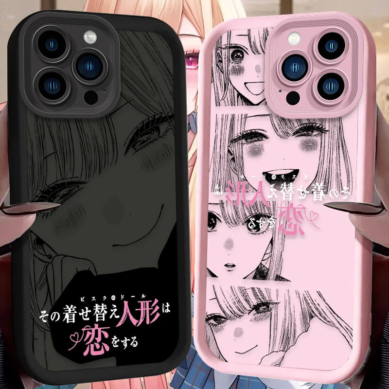 Game Kitagawa Marin Cute Phone Case For iPhone 17 Air 16 16E 15 14 13 12 11 Pro Max X XS X S Max XR SE 2020 SE4 7 8 Back Cover