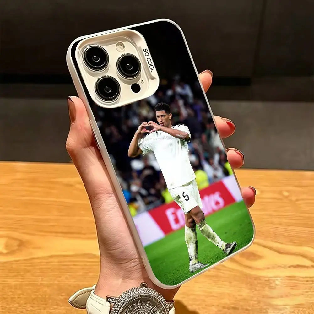 S-Stylish Jude Bellingham  Phone Case For iPhone17 ,16,15,14,13,12,11,XS,SE ,Pro,Max,Plus,Anti-slip Matte Shockproof Shell