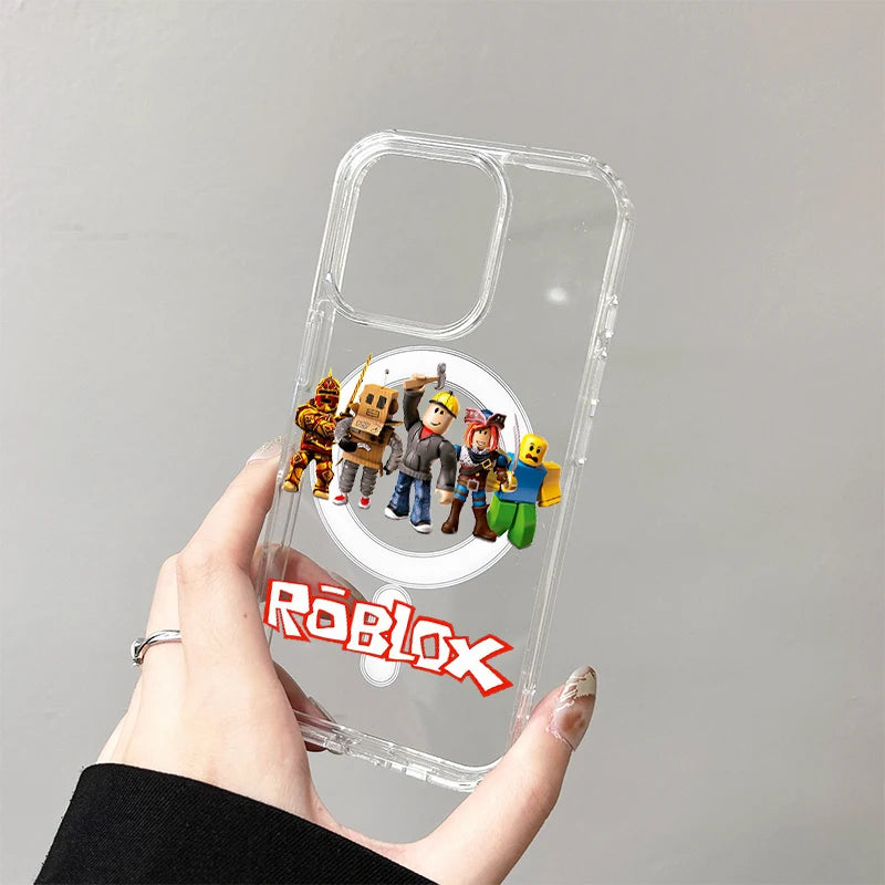 R-Robloxes Magnetic Case for Samsung Galaxy S26 Ultra S25 Edge S24 Plus S23 FE A57 A56 A55 A54 A36 A35 A17 A16 A15 A07 A06 Cover