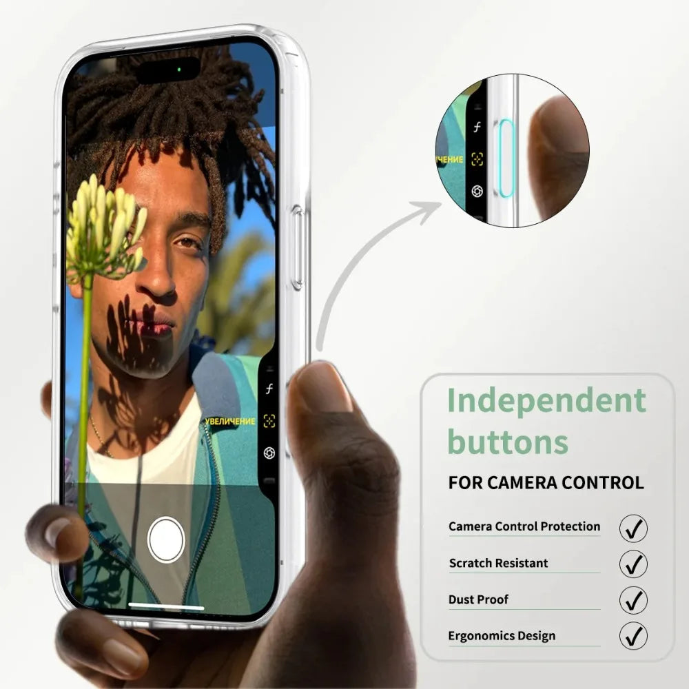 Luxury Frosted Skin Feel Magnetic Charging Case Translucent PC+TPU For iPhone 17 Pro Max 17Pro Air Anti-Shock Protection Cover