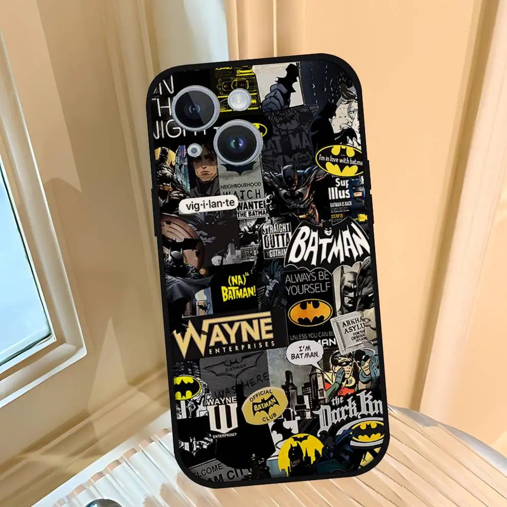 Cool-H-Batmans-S Fashion Phone Case For IPhone 17 15 Pro Max 14 Pro 12 11 13 Mini X XR XS 16 Plus SE Back Cover