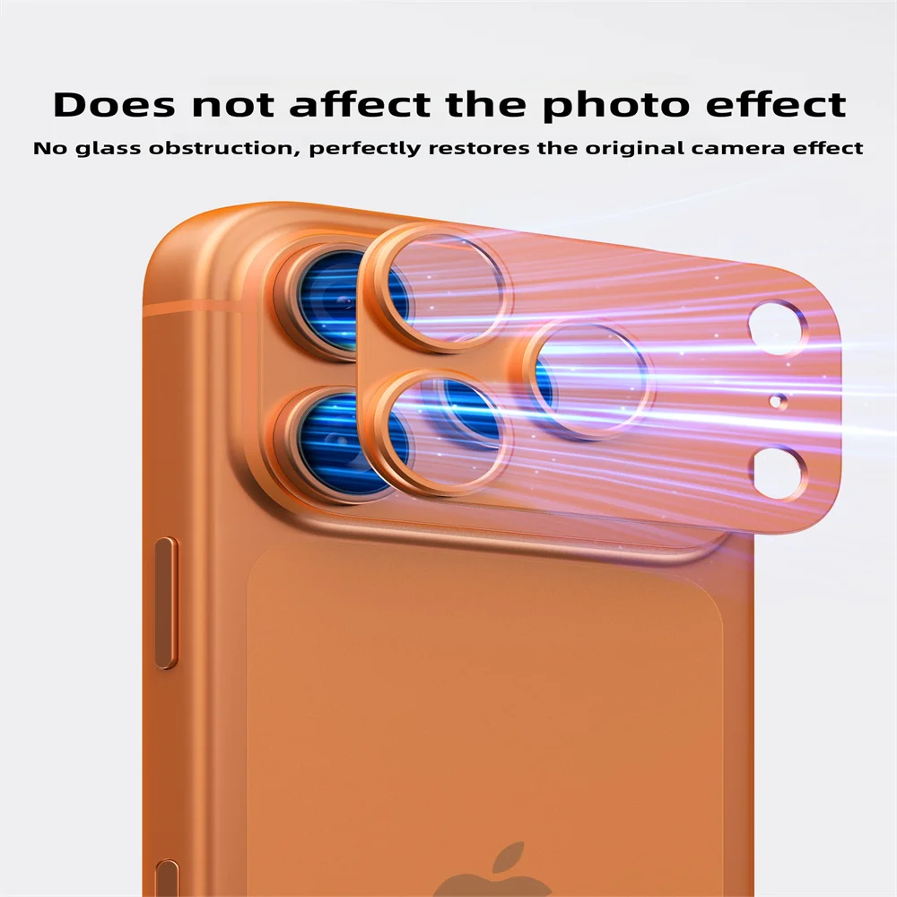 1-3Set Ultra HD Alloy Metal Camera Film for IPhone Air 17 Pro Max Anti-Scratch Tempered Glass Lens Ring Protector Accessories