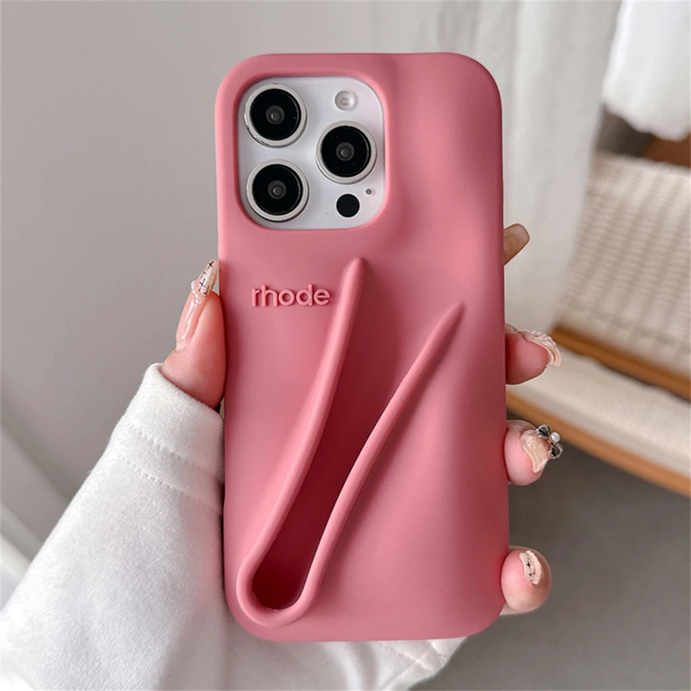 Lemon Color Soft Hot Case For iPhone 17 Pro Max Air 15 14 13 12 16 17 ProMax Rhode Phone Cases Gray Toast Ribbon Silicone Cover