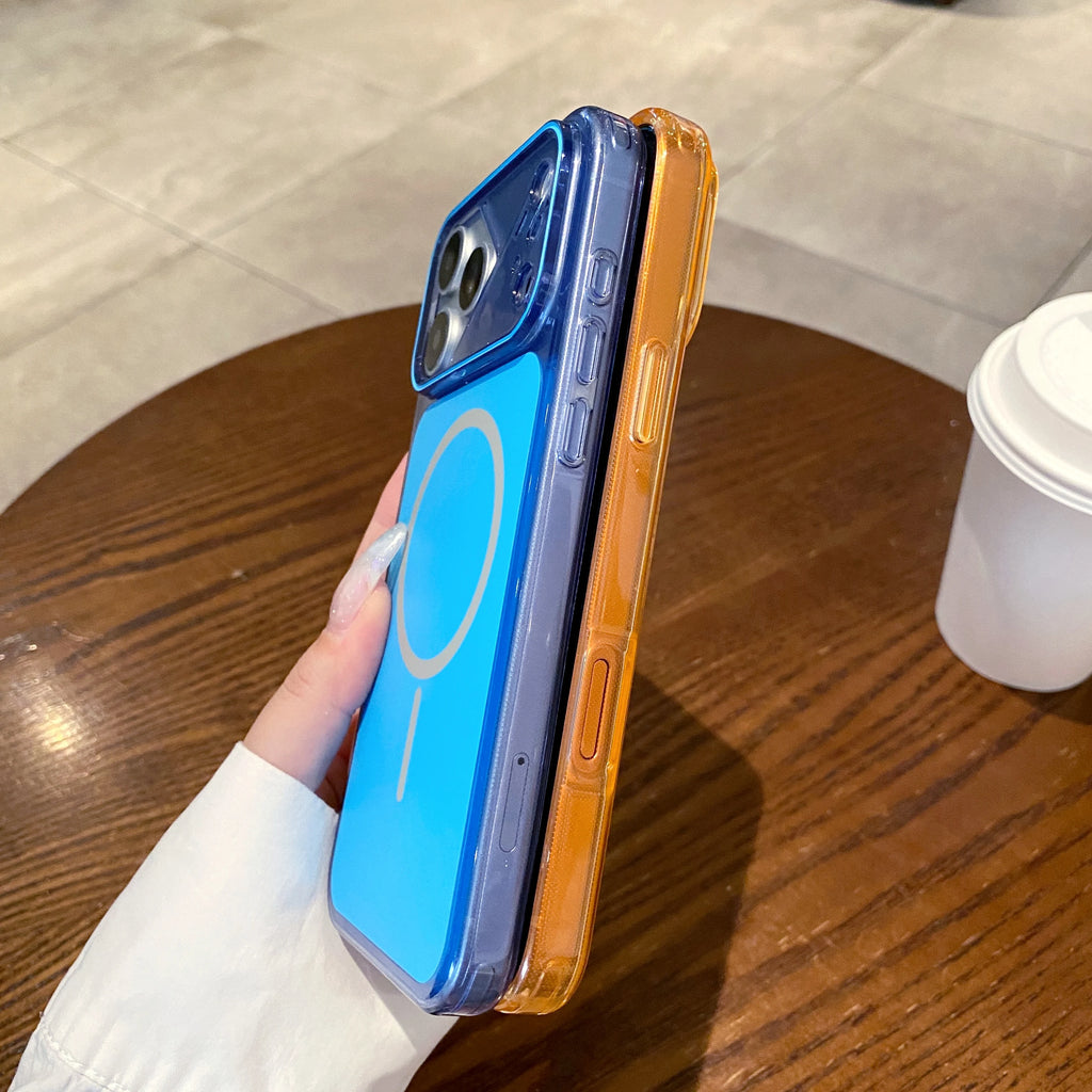 For Magsafe Original Color Translucent Magnetic Phone Case For iPhone 17 16 15 14 13 12 Pro Max Plus Anti-drop Protective Cover