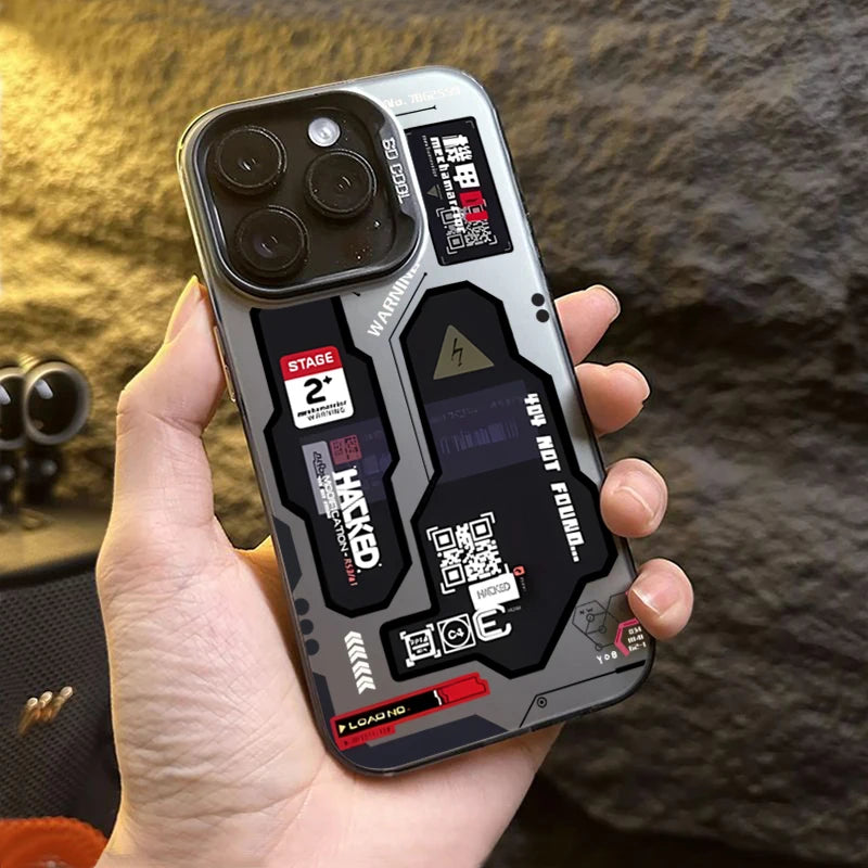 Phone Case for Xiaomi Redmi Note 14 12 11 10 13 Pro Plus 5G 12S 14C 13C 4G Mecha-Style Graffiti Cover Funda Redmi Note 14 Pro 5G