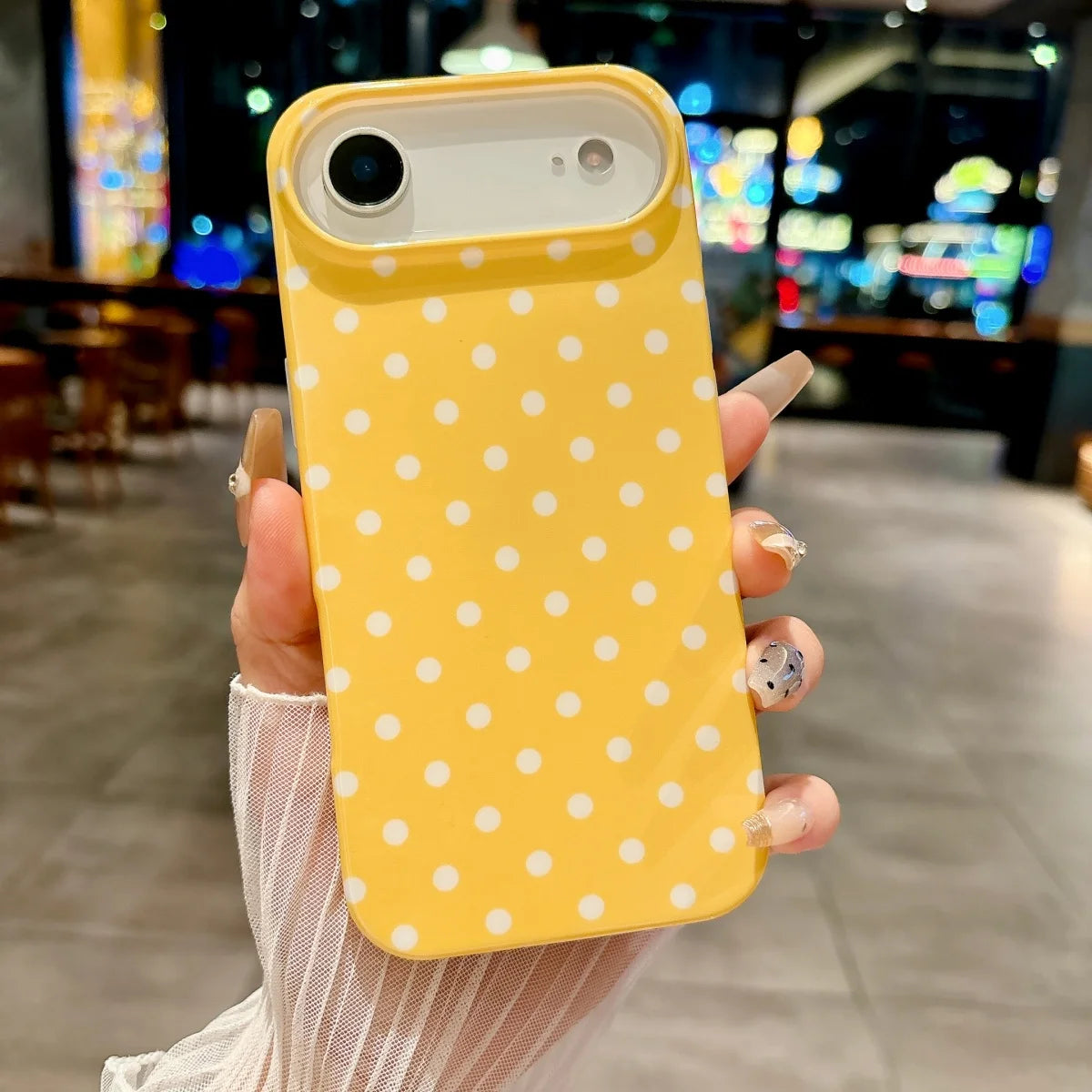Korea Colorful Polka Dot Pattern Phone Case For iPhone 17 Air 16 15 14 13 Pro Max Circular Wave Point Shockproof Bumper Cover