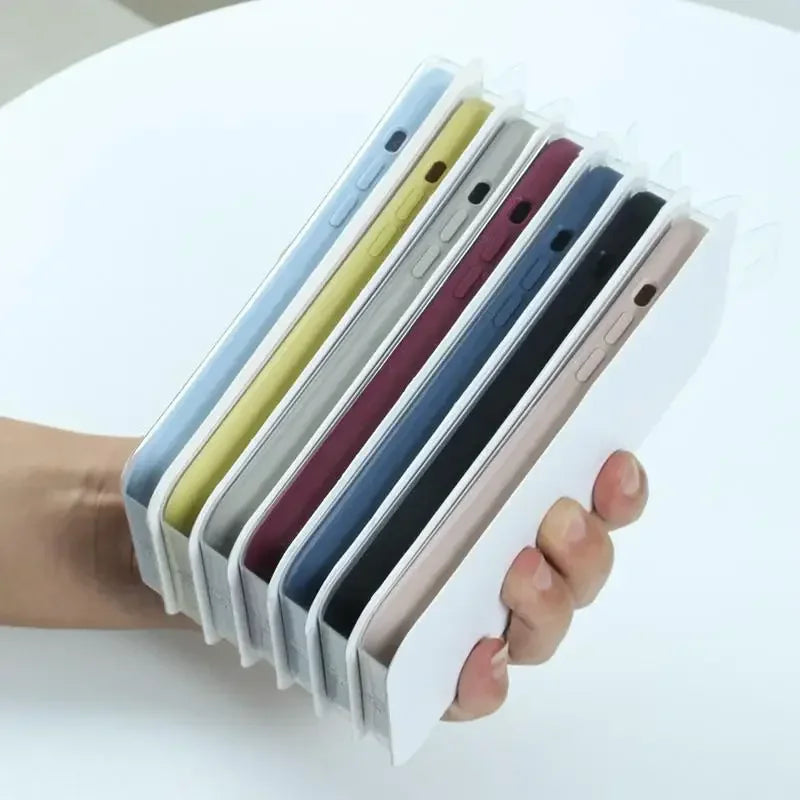 Official Case for Apple IPhone 17 Pro Max 16 Pro Max 15 14 Plus 13 12 Original Liquid Silicone Soft Shockproof Protect Cover