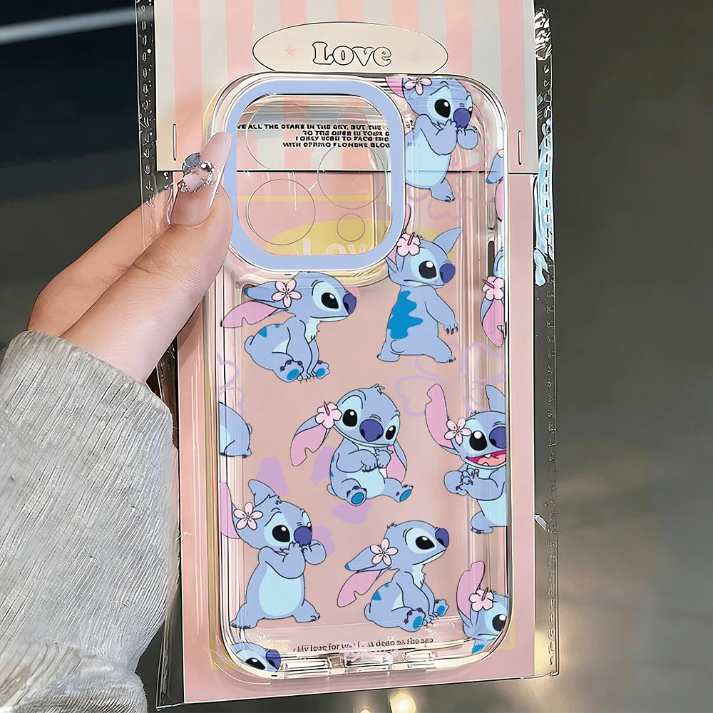 Stitch Cute Collage Frame Phone Case For iPhone 17 Pro15 16 13 14 Plus 12 11 17 Air Pro Max XR XS TPU Creative Cartoon Cover