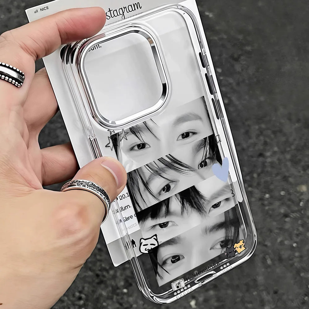 Kpop E-ENHYPENS Phone Case For iPhone 17 16e 16 15 14 13 12 11 mini Pro Max X XR XSMAX 8 7 Air Plus Transparent Soft Cover