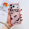 girl trend Anime Phone Case For iPhone 17 16 15 14 13 12 Pro Max Air Matte Laser Aurora Shockproof Funda