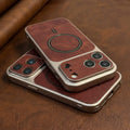 Luxury Matte for Magsafe Magnetic Artificial Leather Phone Cases for IPhone 17 13 Pro Max 16 15 14  Shockproof Cover