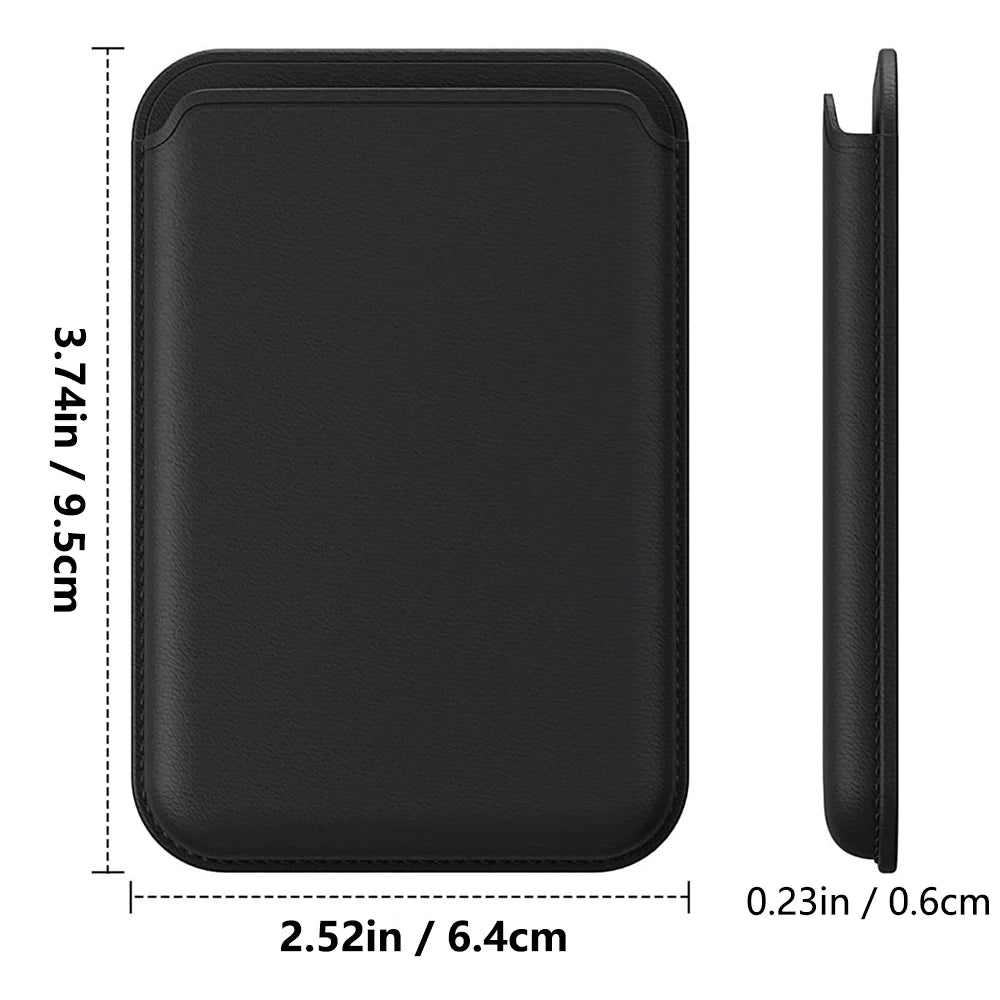 For Magsafe Leather Wallet Case For iPhone 17 16 15 Pro Max 14 Plus 13 12 Samsung Card Holder with Magnetic Leather Bag Covers