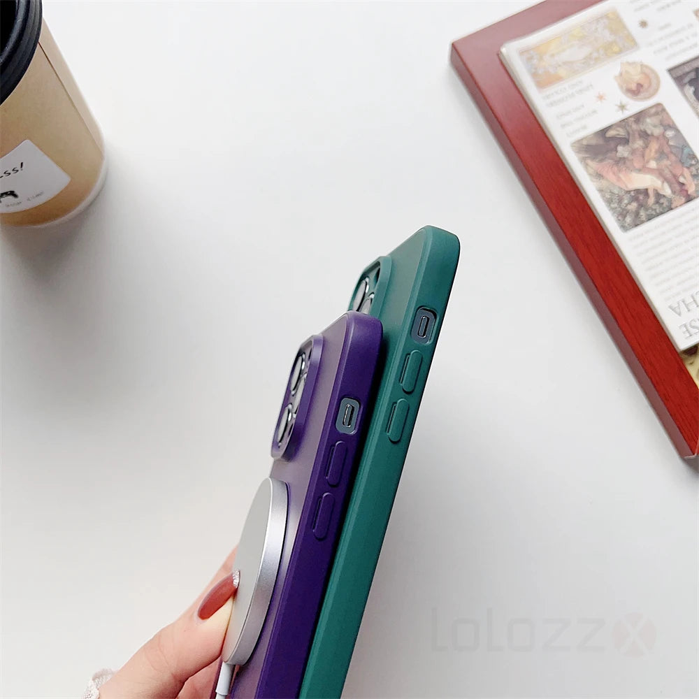 Lanyard Strap Soft Phone Case For iPhone 17 16 15 11 12 13 14 Pro Max 8 7 Plus XS X For Magsafe Magnetic Wireless Charging Cover