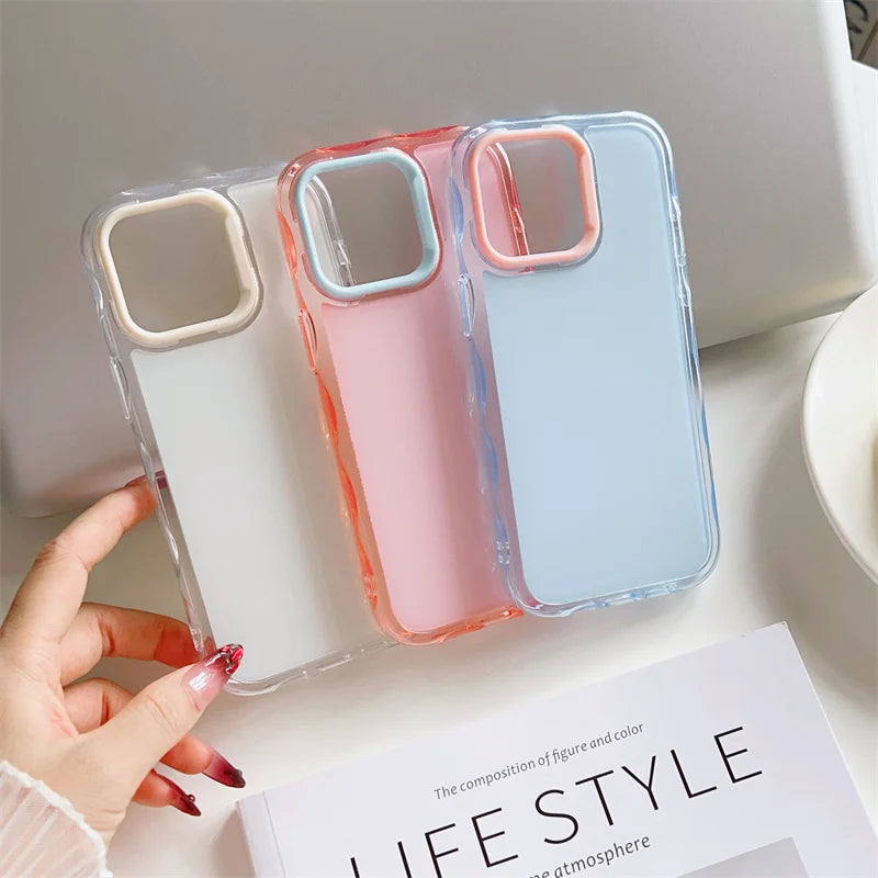 Candy Color Jelly Transparent Shockproof TPU Phone Case For iPhone 17 Air 16 15 13 14 Plus 12 11 Pro Max 16e Soft Back Cover