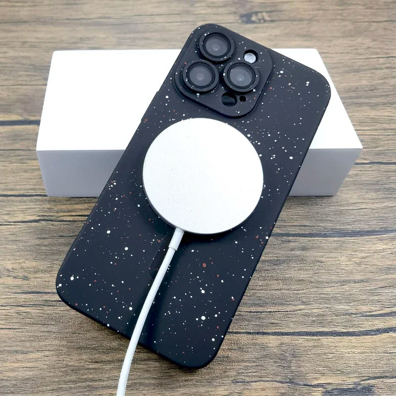 Luxury Silicone Case For iPhone 17 16 15 14 13 12 11 Pro Max Plus 16Pro 15Pro 14Pro 13Pro For Magsafe Mag Safe Charge Covers