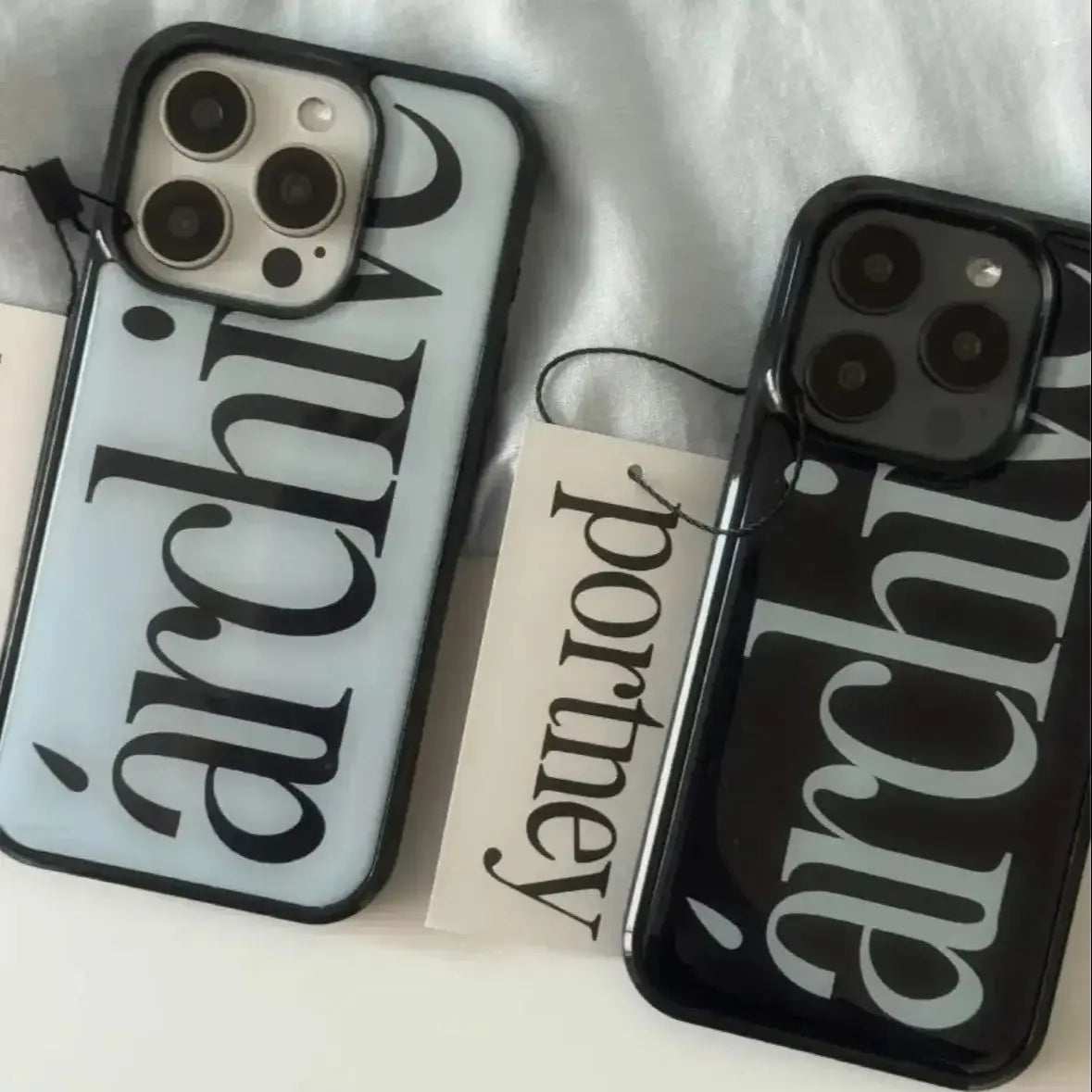 Korean Ins Simple Personality Old Money Style Archive Letter Phone Case For IPhone 17 16 15 14 13 12 11 Pro Max Plus Y2K Cover