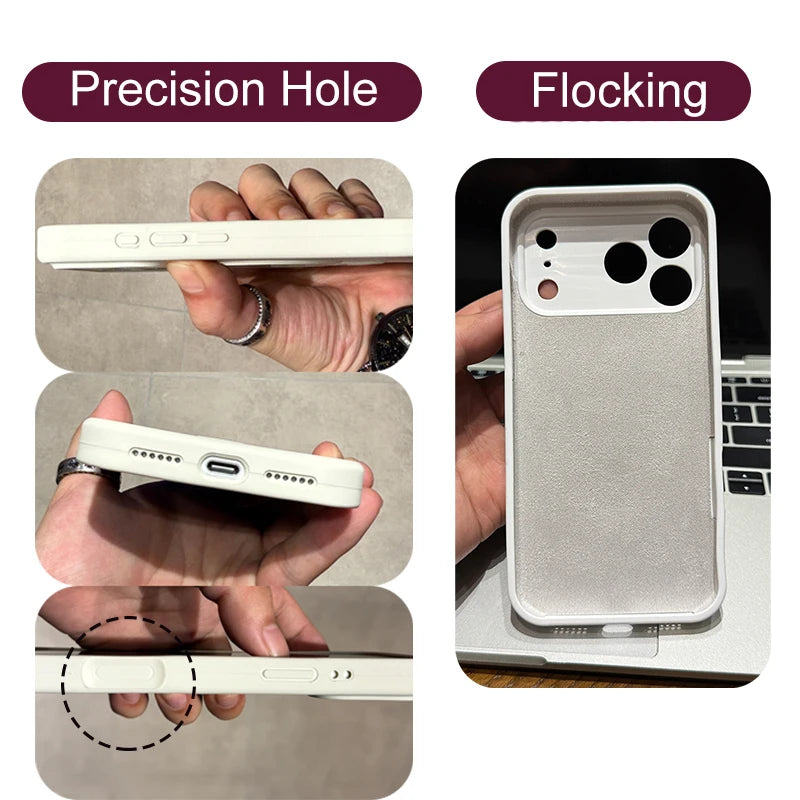 Origina Metal Magnectic Stand Holder Case For iPhone 17 Air 16 15 14 13 12 11 Pro Max Plus Magsafe Liquid Silicone Soft Cover