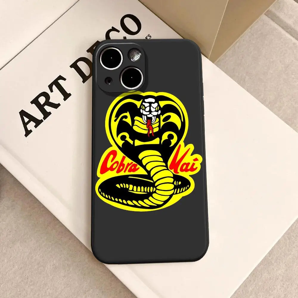 Martial Arts TV C-Cobra K-Kai Phone Case For iPhone 17 Air 16 15 14 Plus 13 12 11 Pro Max 16e Shockproof HD Clear Back Cover