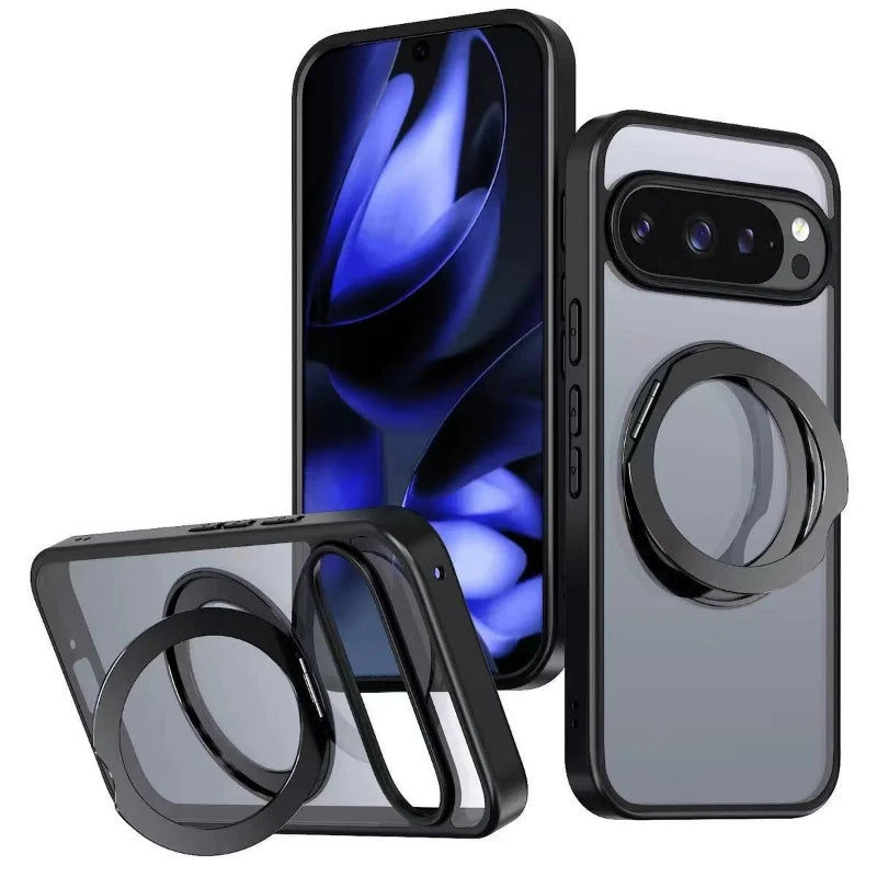 Magnetic Case For Magsafe Google Pixel 10 11 9 8 7 6 Pro XL 10A 9A 8A 7A 6A Macsafe Ring 360° Rotating Invisible Kickstand Cover