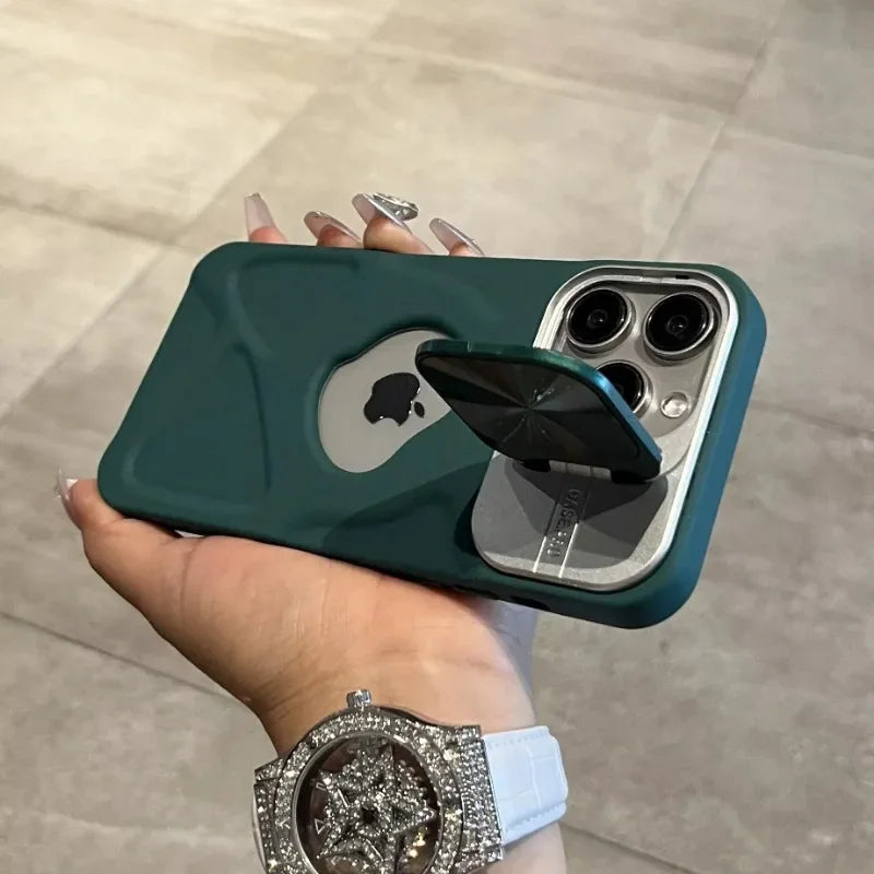 Logo Hole Lens Hidden Holder Macsafe Magnetic Case for Magsafe IPhone 11 12 13 14 15 Pro Max Plus I Phone Mac Safe Soft Cover