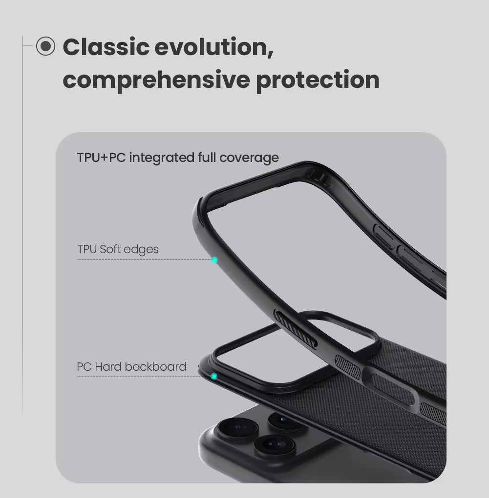 Nillkin For iPhone 17 Pro Max 17 Air 17Pro  Frosted Shield Pro Case PC+TPU Airbags Shockproof Anti-Scratch Phone Cover
