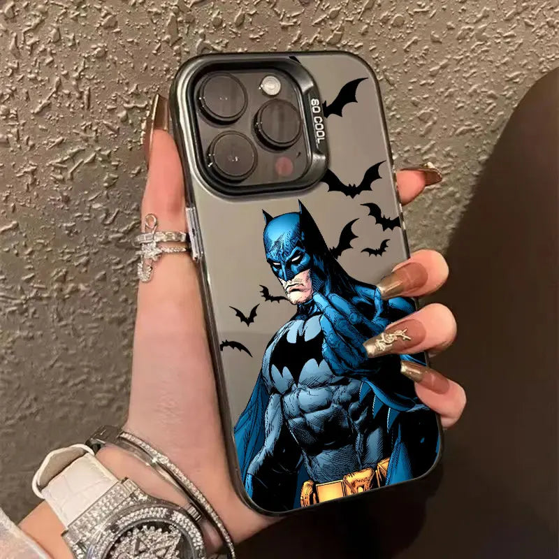 Cool B-Bats-man Logo Hero Phone Case For iPhone 11 12 13 14 15 16 17 Pro Max 16e 17E 17 Air Plus 13 Mini Shockproof Fundas Cover