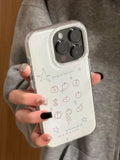 Blue Line Cartoon Star Apple Creative Kawaii Cute Phone Case For iPhone 17 Air 16 15 14 13 12 11 Pro Max Plus Y2K Lovely Cover
