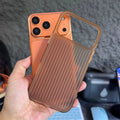 Luxury Corrugated 3D Stripes Matte Case For iPhone 17 Pro Max Air 16 15 14 13 12 Soft Edge Silicone Shockproof Bumper Back Cover