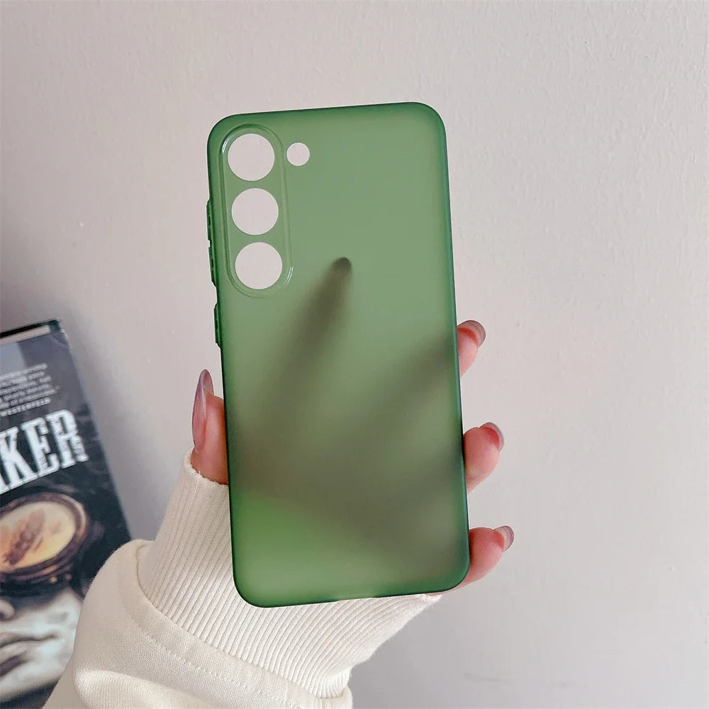 Ultra Thin Matte Armor Translucent Case For Samsung S26 ULTRA S25 FE S24 S23 FE S22 S21 Plus Ultra Note 20 Ultra Soft Back Cover