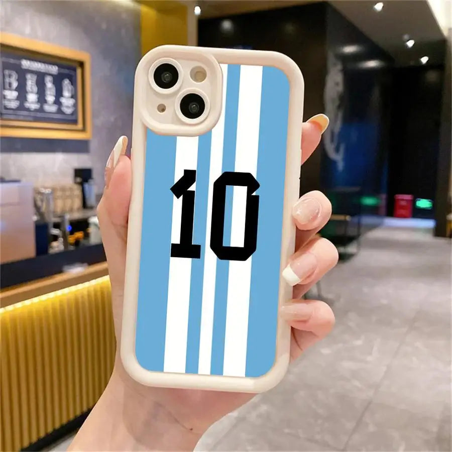 Football Star Digital Art Phone Case for Apple iPhone 14 16 Plus 13 Mini 15ProMax 11 Pro 12Pro 13 Soft Cover Soft