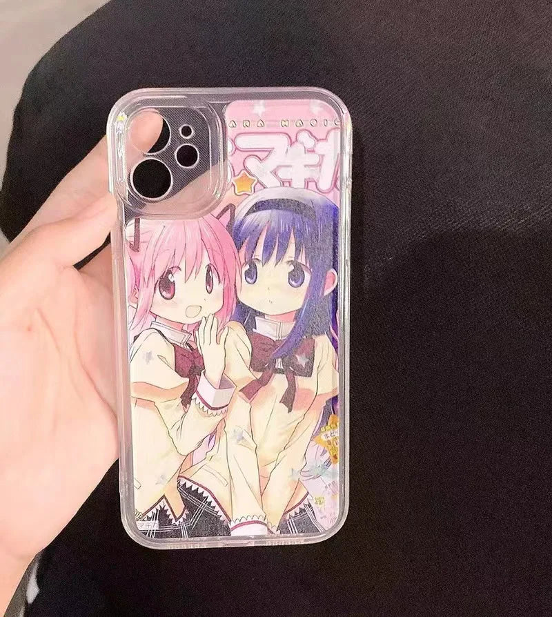 Y2k Hip Hop Girls Print Phone Case For Iphone 16 15 7 8 Plus 14 13 Pro Case Japanese Harajuku Stylish For Iphone Xr Xs Max Cover