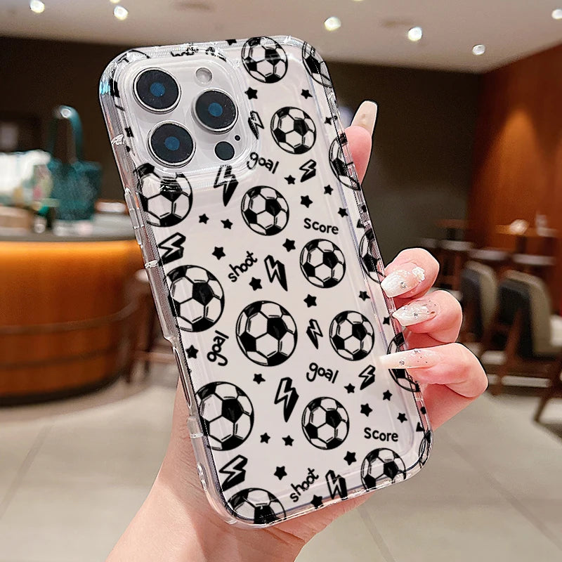 Football Sports Theme Phone Case for Samsung Galaxy A56 A36 A26 A55 A35 A15 A54 A34 A24 A14 A05 A04 A13 A73 A53 4G 5G Back Cover