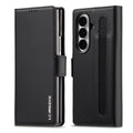Luxury Leather Phone Case For Samsung Galaxy Z Fold 7 6 5 4 3 cover  holder fashion card funda cases