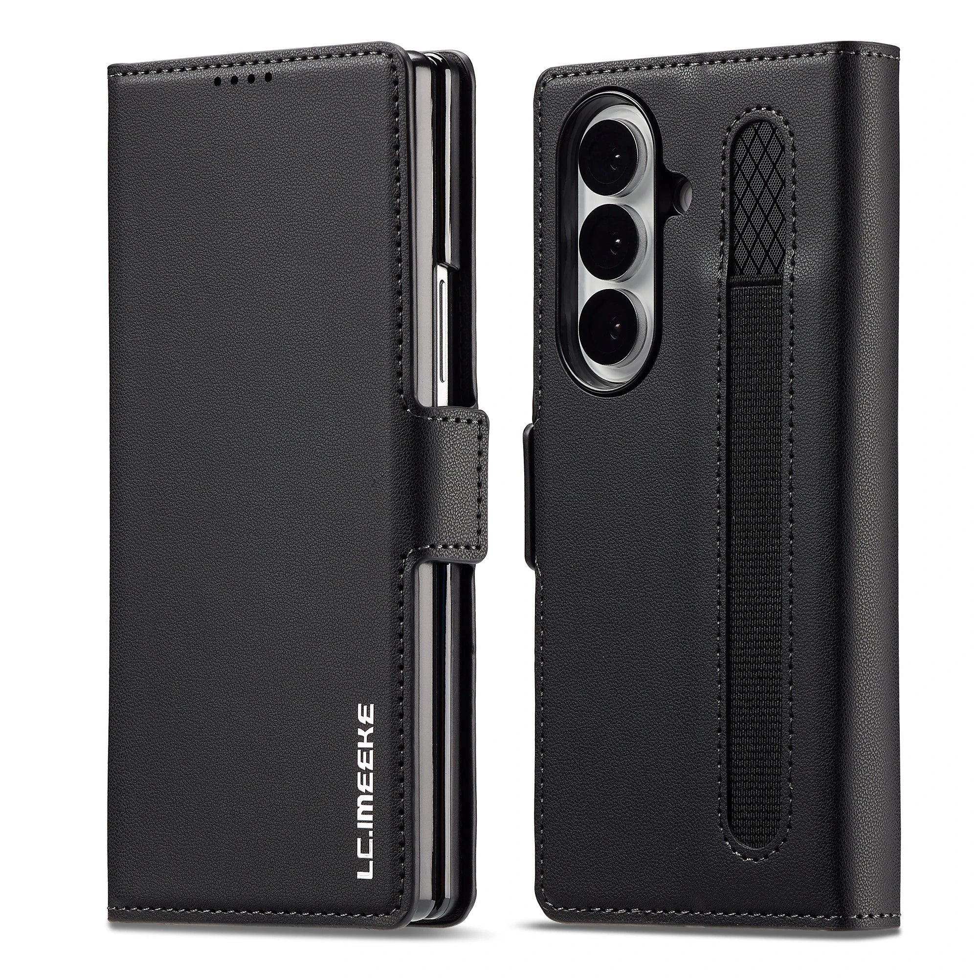 Luxury Leather Phone Case For Samsung Galaxy Z Fold 7 6 5 4 3 cover  holder fashion card funda cases