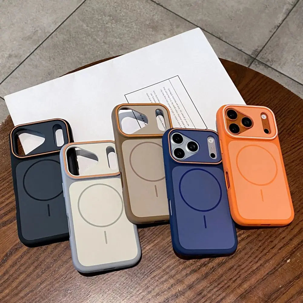 For iPhone 17 Pro Max 17Air Color collision For Magsafe Silicone Case For iPhone 16 15 14 Plus 13 12 Pro Max 11 Shockproof Cover