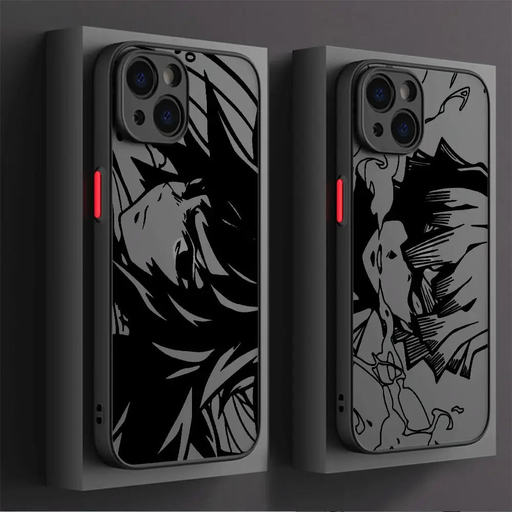 Demon Slayer Kimetsu No Yaiba Phone Case for Apple iPhone 15 Pro Max 13 14 Plus 12 Mini 11 Pro XR 8 SE 7 XS MAX Matte Cover