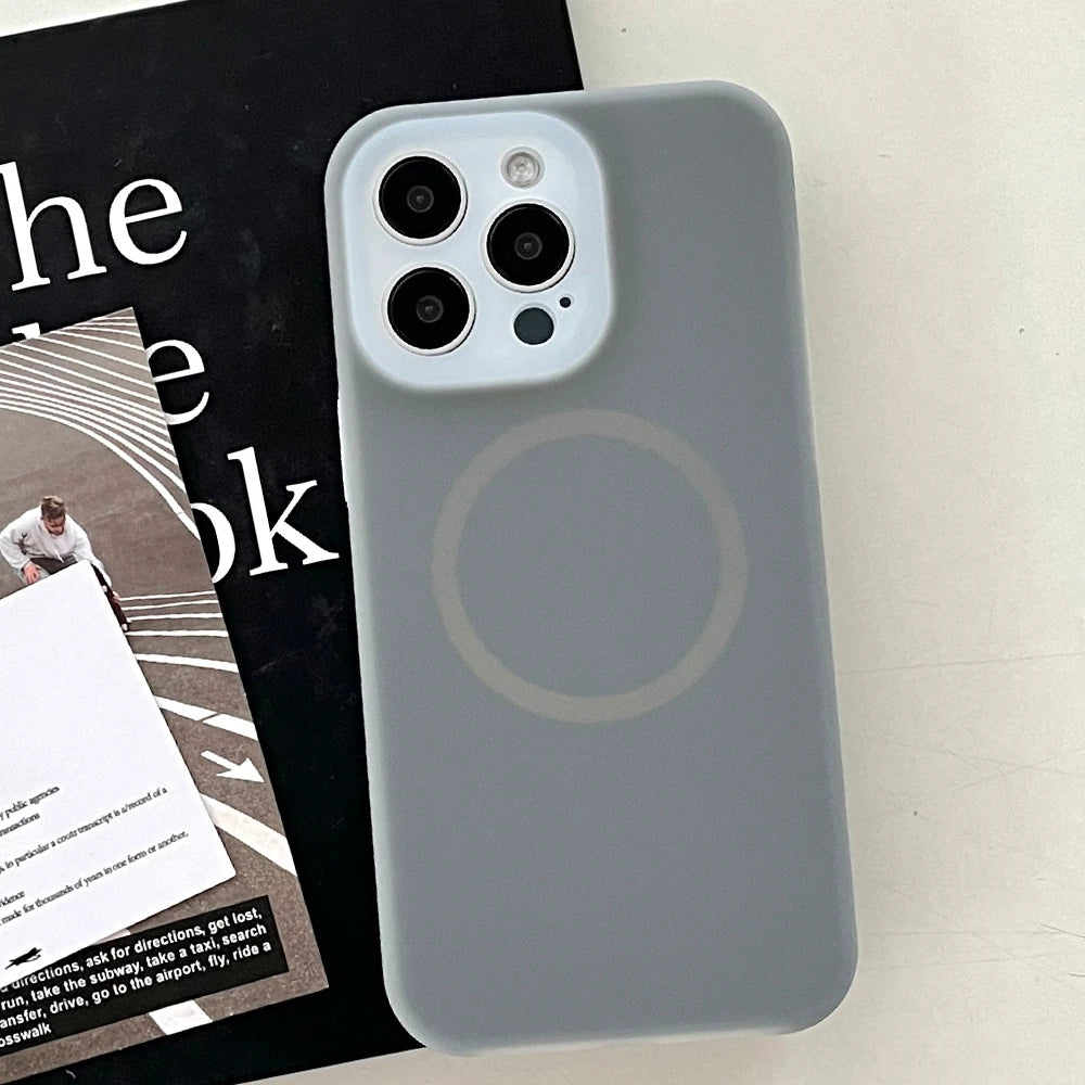 Fluorescent Jelly Liquid Silicone Phone Case For iPhone 17 16 15 13 12 11 14 Pro Max Plus For Magsafe Wireless Charging Cover
